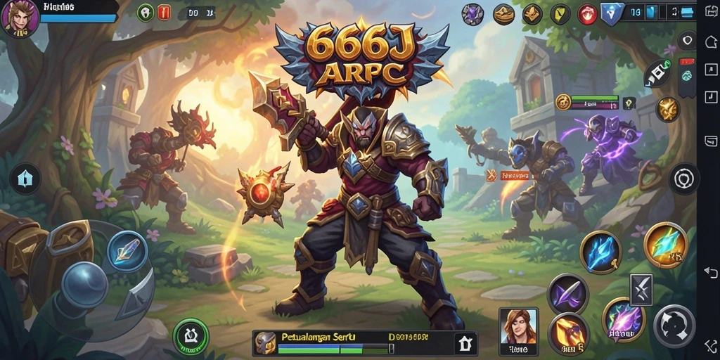 Tampilan gameplay ARPG yang menggugah semangat petualangan.
