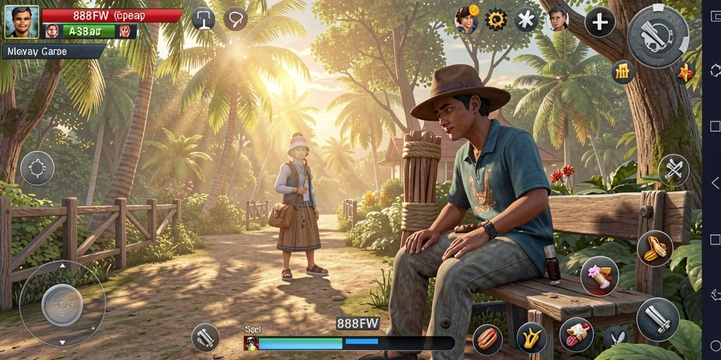 Screenshot utama 888FW menampilkan gameplay yang berwarna dan menyenangkan.