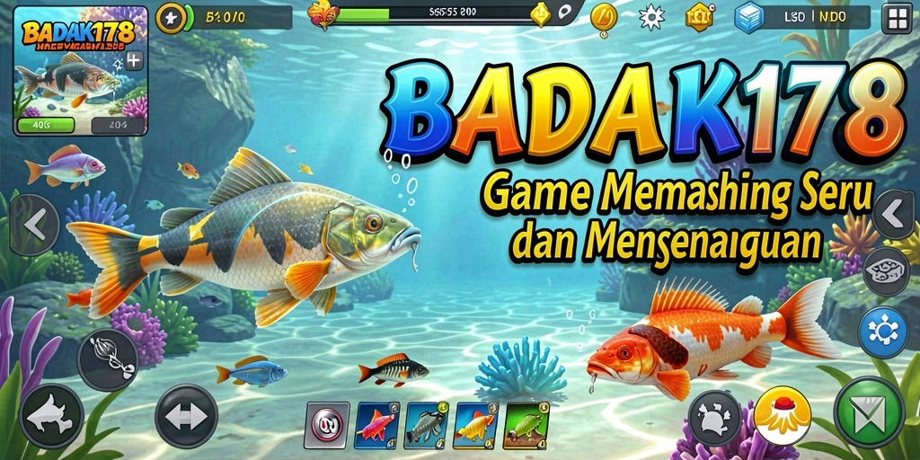 Screenshot gameplay <strong>BADAK178</strong> yang menunjukkan suasana memancing yang mendebarkan.
