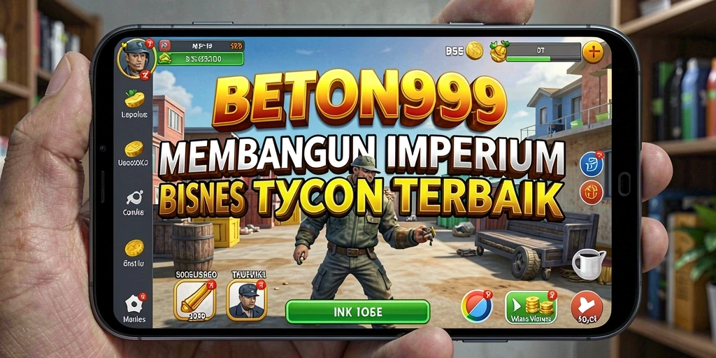 Screenshot utama BETON999 menampilkan interaksi gameplay Tycoon yang seru.