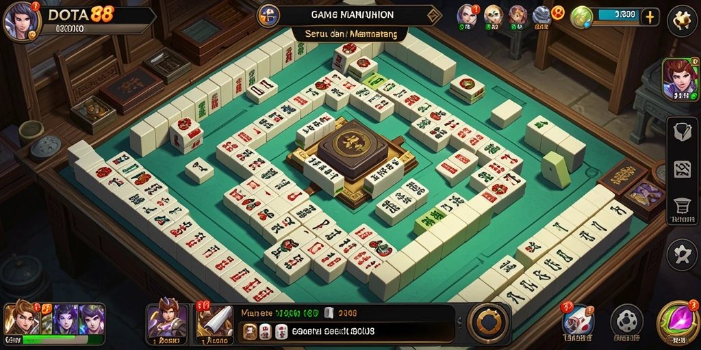 Screenshot menampilkan gameplay Mahjong yang seru dan menarik.