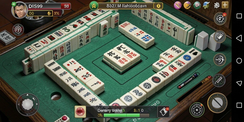 Screenshot utama DS99 menampilkan gameplay Mahjong yang menarik dan mendalam.