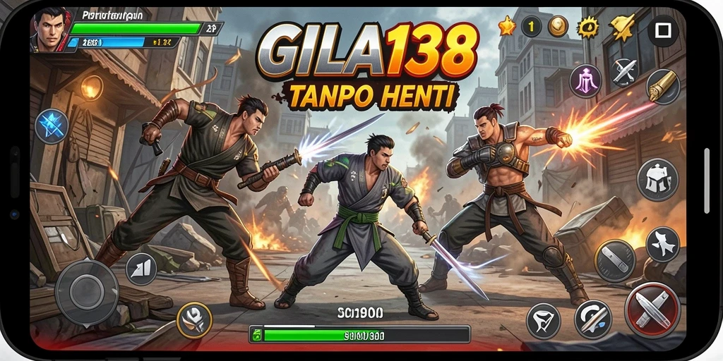 Tampilan gameplay GILA138 dengan pertarungan yang intens.
