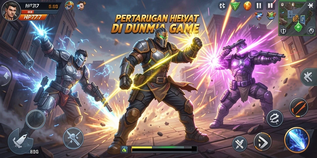Gameplay aksi mendebarkan dalam HP777 dengan karakter fighting terbaik.