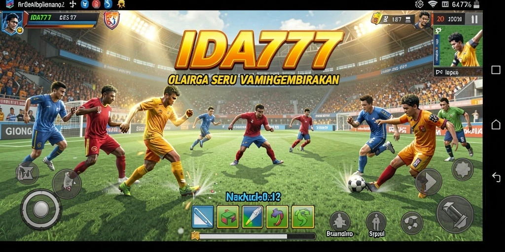 Screenshot gameplay IDA777 menampilkan aksi olahraga yang dinamis.