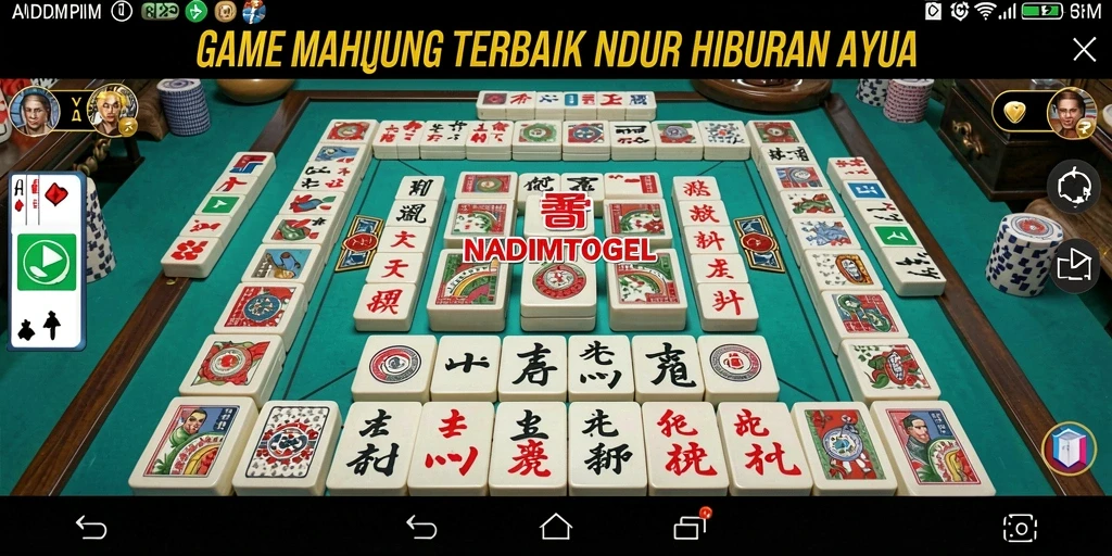 Tampilan gameplay NADIMTOGEL yang seru dan menantang di dunia Mahjong.