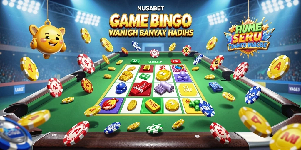 Tampilan gameplay NUSABET dengan suasana Bingo yang mendebarkan.