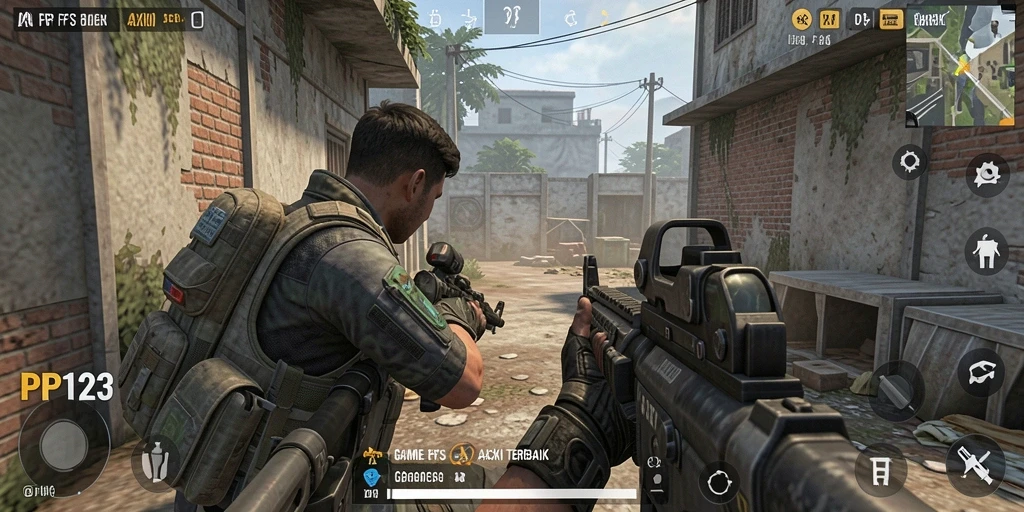 Tampilan menakjubkan dari gameplay PP123 dalam aksi penuh gesekan.