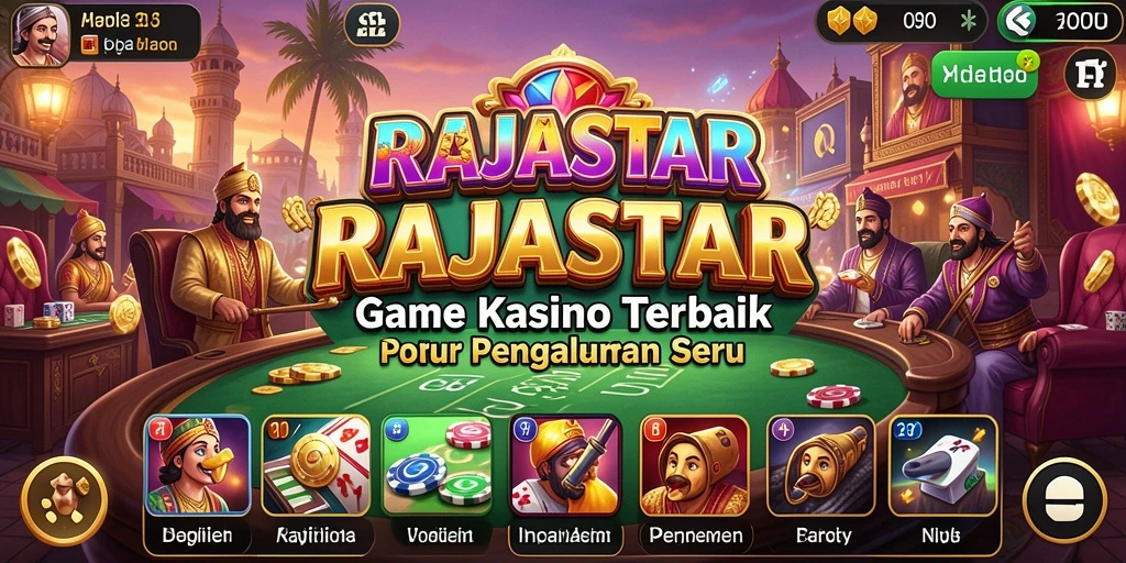 Tampilan gameplay seru dan menarik di RAJASTAR.