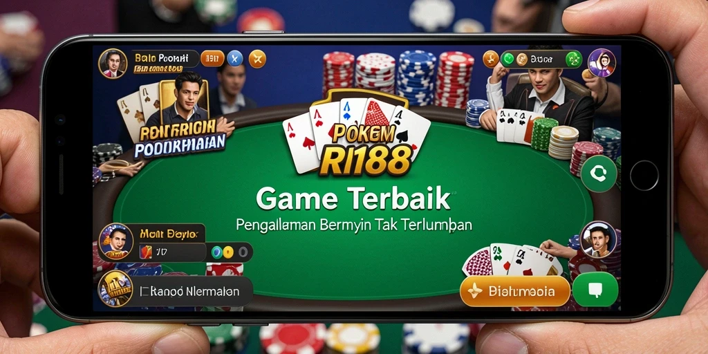 Tampilan gameplay poker yang seru dan kompetitif.