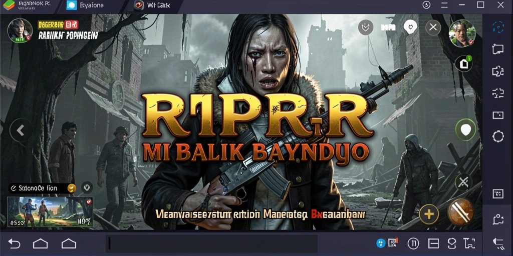 Screenshot gameplay RPRR menunjukkan suasana horor yang mendebarkan.