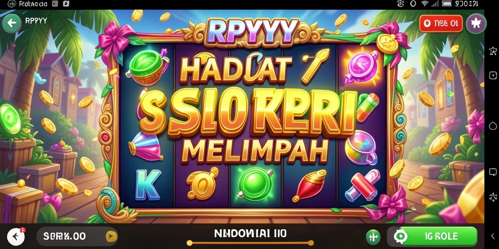 Screenshot RPYYY menunjukkan gameplay Slot yang mendebarkan dan penuh warna.