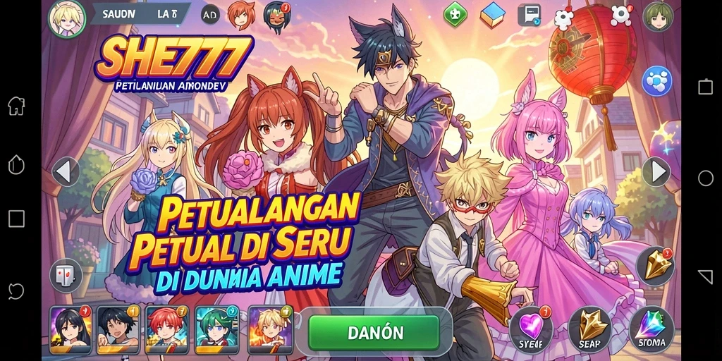 Tampilan kerjasama karakter dalam misi gameplay Anime.