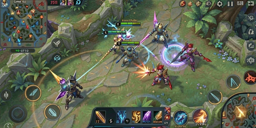 Screenshot gameplay SERU dari game MOBA SVIP10.