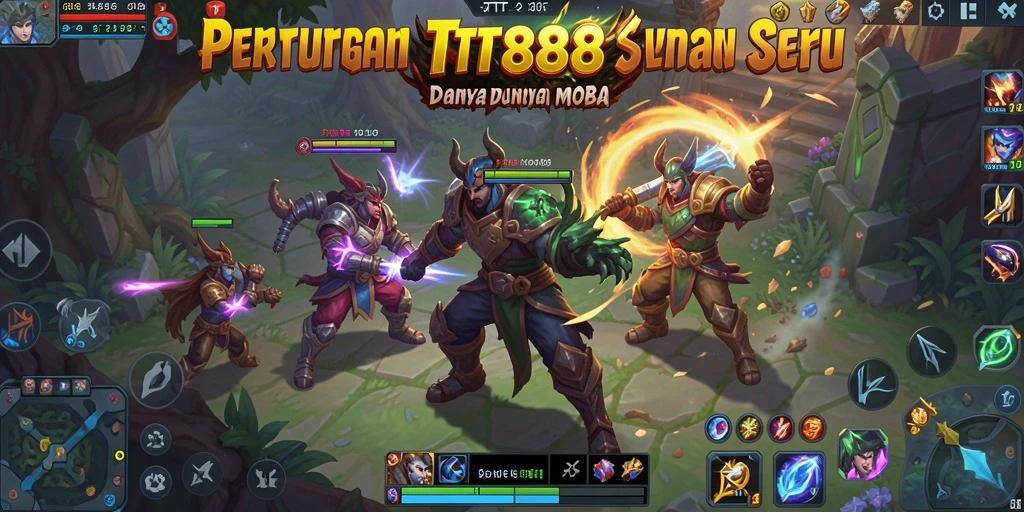 Screenshot gameplay TTT888 menampilkan aksi seru dan karakter heroik.