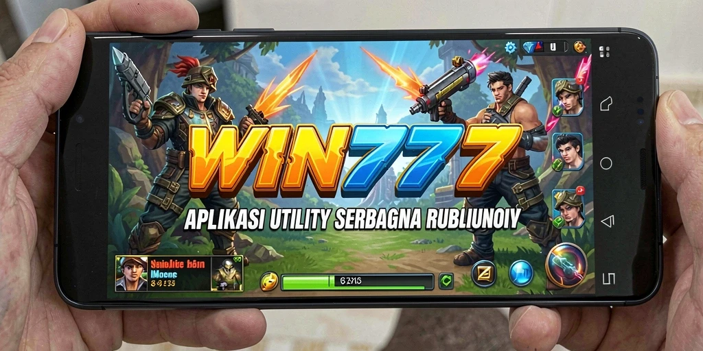 Tampilan utama WIN777 dengan fitur pengingat dan statistik penggunaan.