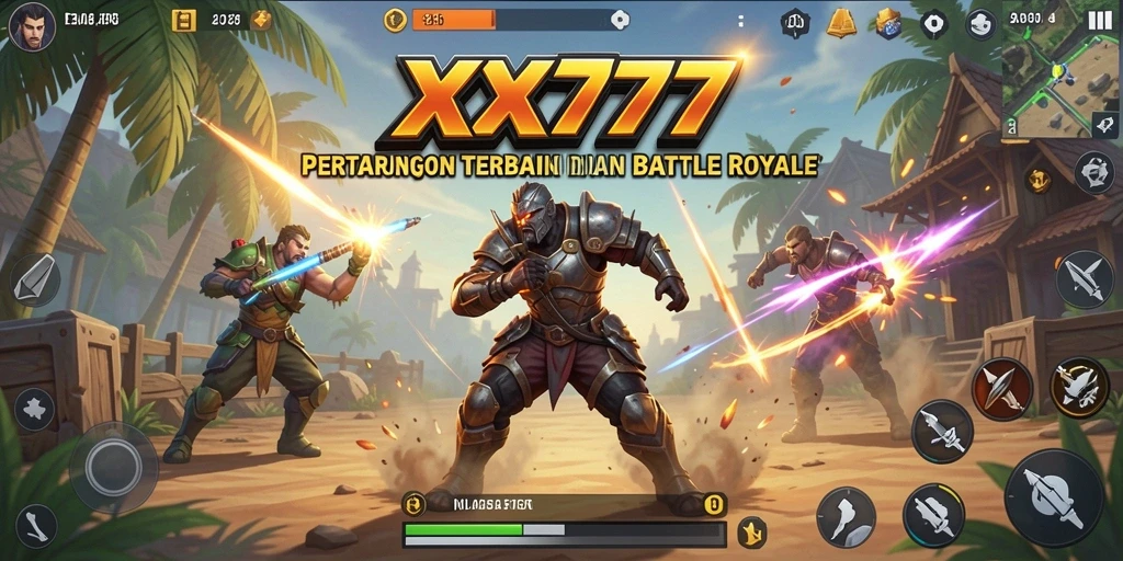Tampilan gameplay XXX777 yang seru dan menegangkan dalam Battle Royale.