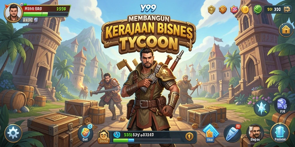 Tampilan gameplay menarik dari Y89 dalam dunia Tycoon yang kompetitif.